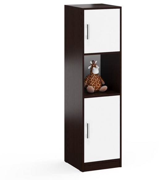 Пенал С-МД-СК9П к компьютерному столу С-МД-СК9, цвет венге/белый шагрень, ШхГхВ 43х45х160 см., универсальная сборка