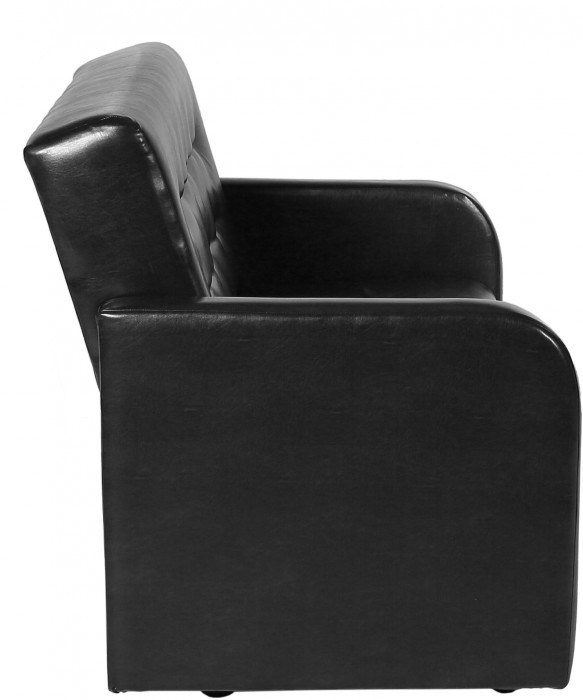 Диван Аккорд 90х160 черный ППУ без с/м