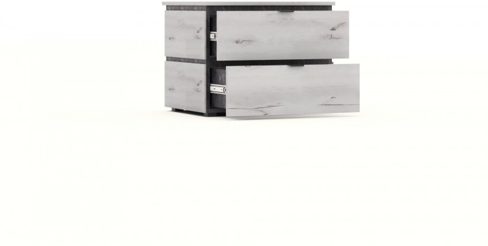 Модульная спальня "Ривьера" - Канадский дуб арктик/Бетон спаркс