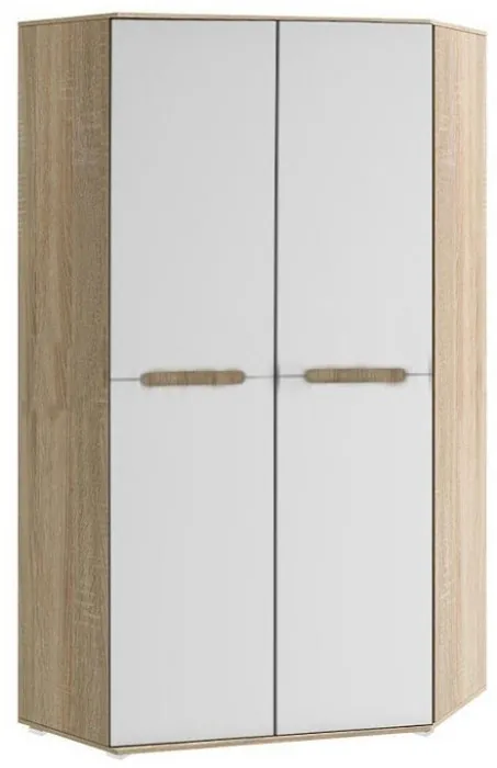 Ким Шкаф угловой универсальный (Венге, Белый глянец)