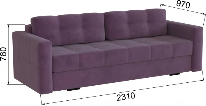 Диван раскладной Брэй винный