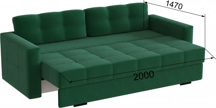 Диван раскладной Брэй изумруд