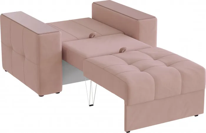 Кресло-кровать Виконт, Пыльная роза/МДФ пудра