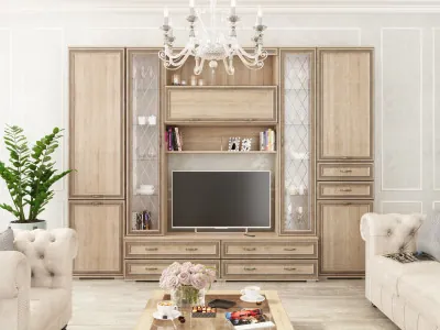 Модульная гостиная Ливорно, набор 4, Дуб сонома