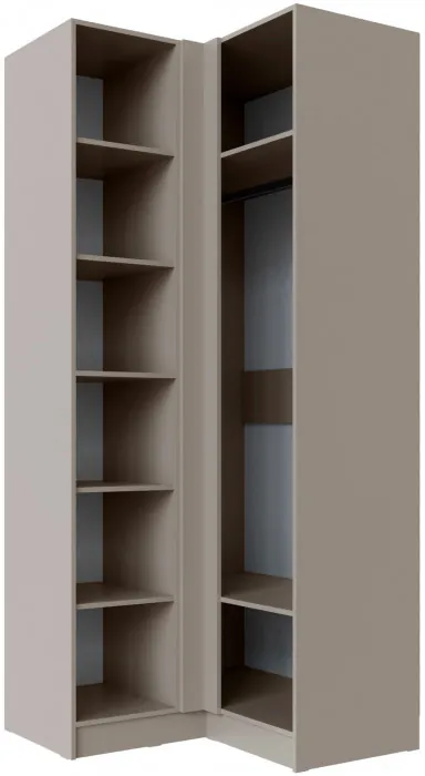 Шкаф угловой Мадрид угол прямой, Кашемир