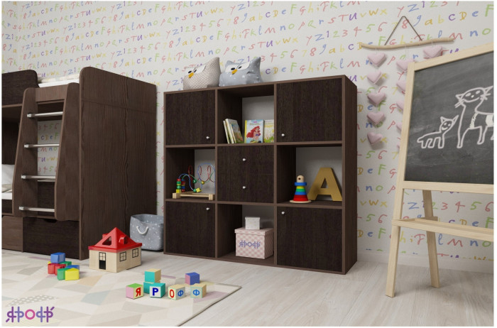 Стеллаж Джери (Белое дерево/Белое дерево)