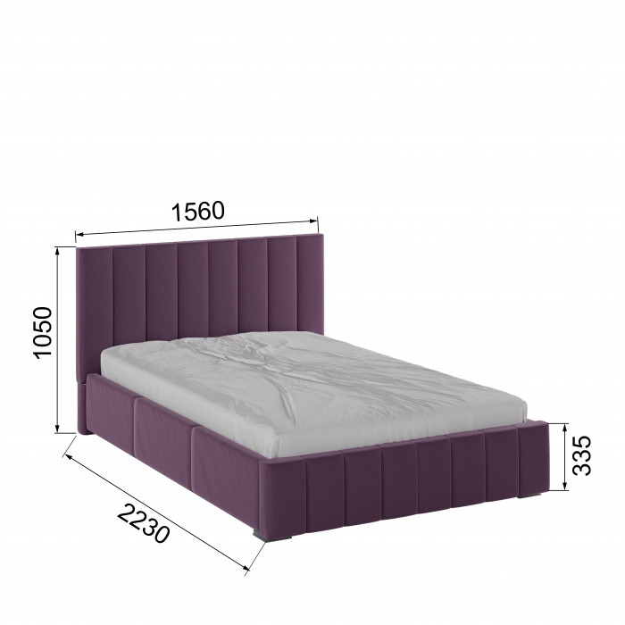 Нега Кровать интерьерная 140 винный, ПМ