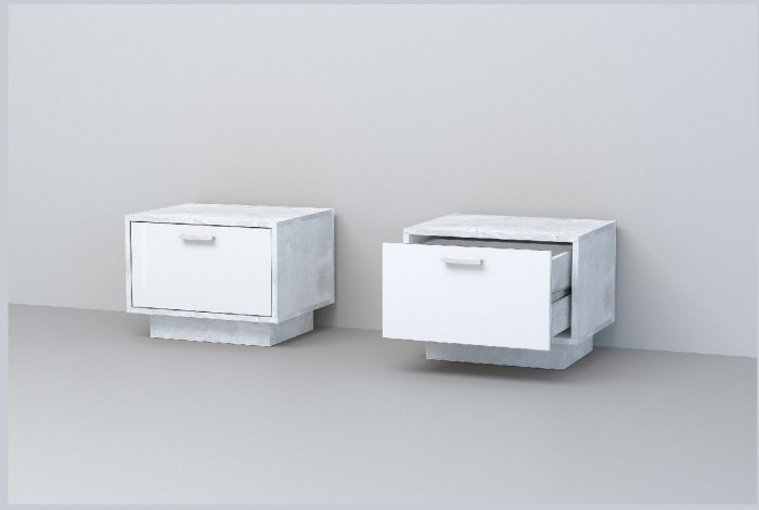 Эго Тумба Т-5 ПД (Глянец Белый/Дуб Крафт Золотой)