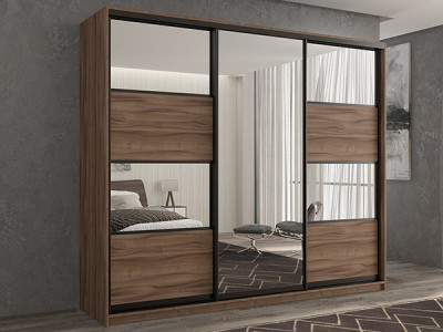 Шкаф-купе Кааппи 5 Орех Тьеполло 240х60х230 см