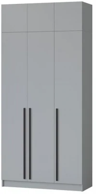 Шкаф Бастион 1500 №1 с антресолью, Серая гавань