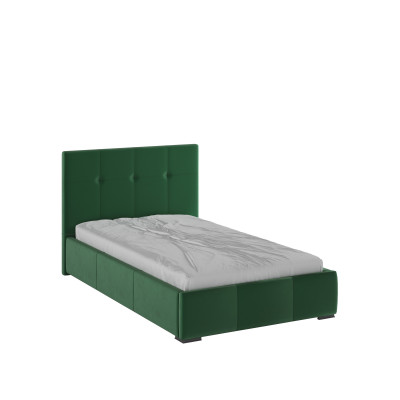 Рио Кровать интерьерная 120 изумруд квадрат, ортопед