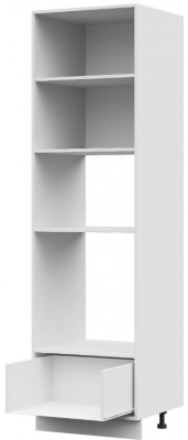 ШПМД 600 корпус шкаф-пенал напольн с нишей под духовку, микровол (600х2136х570) ПВ белый