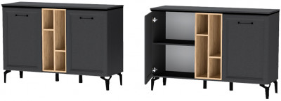 Шарм Комод К-2 Антрацит/Рамка