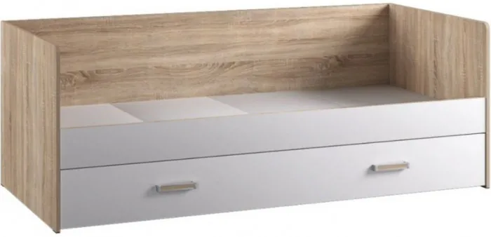 Модульная детская спальня Бланка, набор 3, Дуб сонома/Белый с фотопечатью