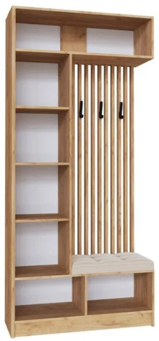 Руэлла Центральная секция дуб крафт золотой/графит серый