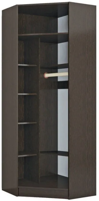 Эрика Шкаф угловой с зеркалом венге/дуб молочный