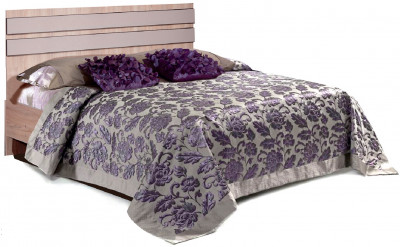 Кровать двуспальная 160х200 с щитовым основанием "Лондон" - Дуб сонома/Капучино светлый