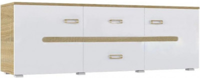 Ким Тумба ТВ (Сонома / Белый глянец)