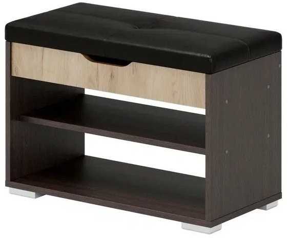 Эва Банкетка БК-002 (Венге / Дуб золотой)