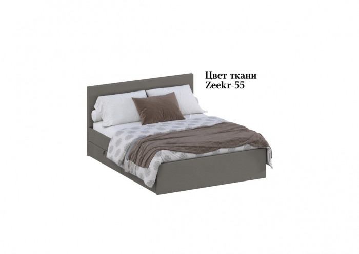 Кровать Тэя (кровать 160 + 2 ящ.), Микровелюр Zeekr-55