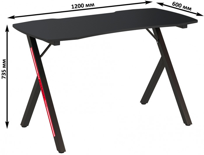 Два игровых стола Мебель--24 GT-2310, чёрный