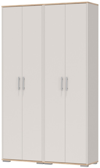 Два шкафа для одежды Домино 2-3430дкз/к.с, цвет дуб крафт золотой/кашемир серый, ШхГхВ 120х36х202 см.