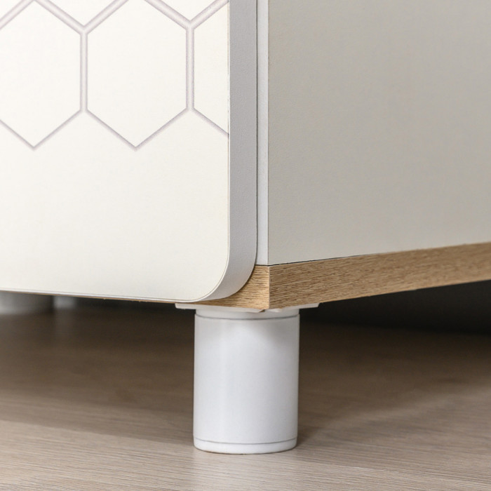 Эйп Детская № 6, цвет белый/дуб белый, сп. м. 800х1600 мм., б/м, основание есть, максимальная нагрузка 80 кг., рекомендуемая высота матраса 120 мм.