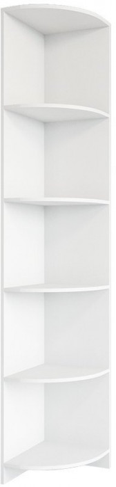 МС Ki-Ki Стеллаж угловой СДУ 370.1 (Белый/Белое дерево)