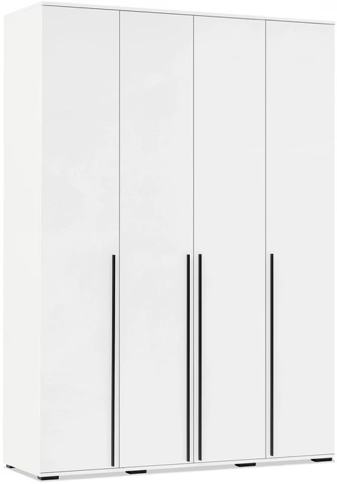 Норд Шкаф 4-х створчатый 1600 Белый/Белый глянец холодный