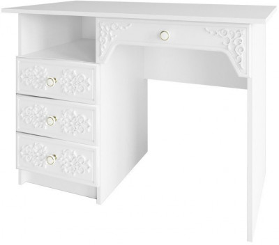 МС Ki-Ki Стол письменный СТД 1070.1, Белый/Белое дерево