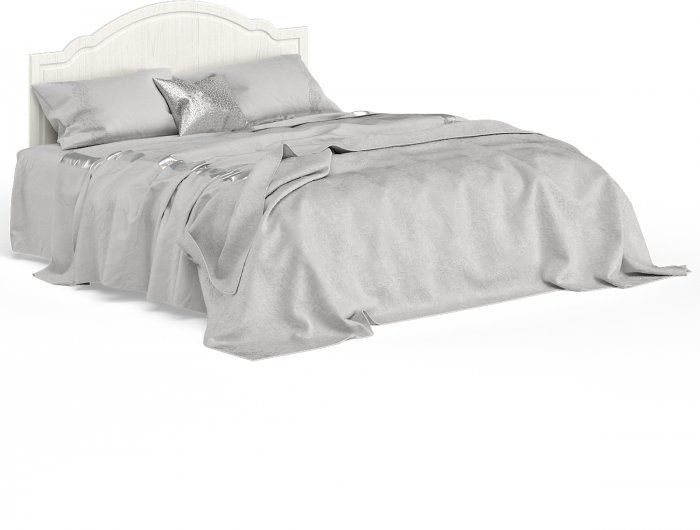 Ливерпуль Кровать 11.08 + основание + ножки + Тумба 08.146 + Полка 10.117, ясень ваниль/белый