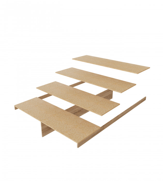 Ричард Кровать РКР-2 (1,4) с настилом ДСП, Ясень анкор светлый