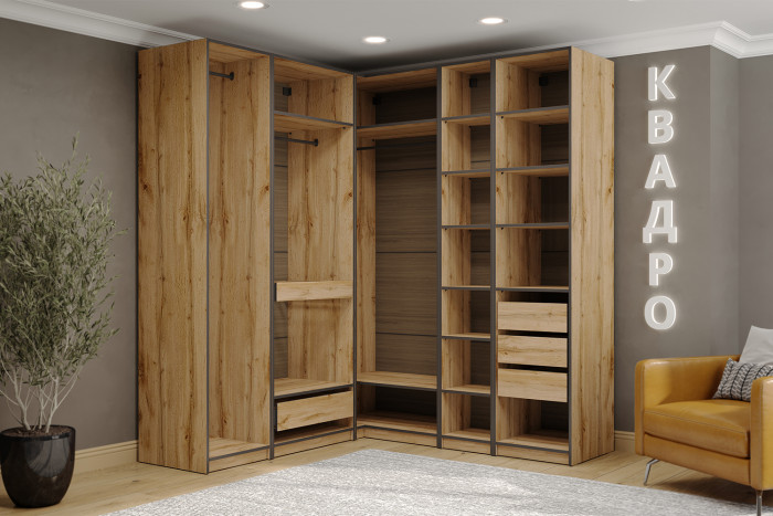 Гардеробная система Квадро. Комплект 12