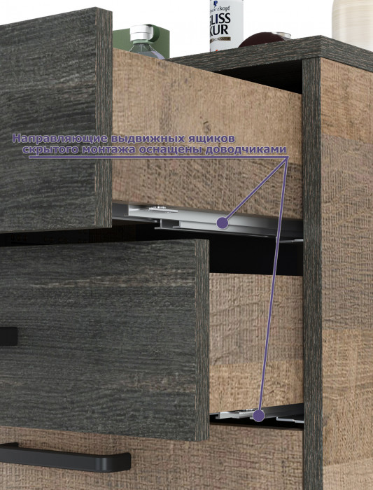 Трувор Прихожая 187, цвет дуб гранж песочный/интра, ШхГхВ 130х37х195 см., универсальная сборка