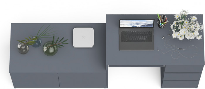 Мори Стол компьютерный МС-6 правый + Тумба МА900.1, цвет графит, ШхГхВ 180,4х50,4х76,6 см., выдвижные ящики справа, НЕ универсальная сборка