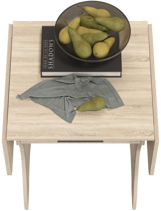 Стол обеденный раскладной с ящиком 6-02.120ТМдубсон, дуб сонома