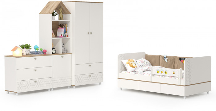 Эйп Детская № 1, белый/дуб белый