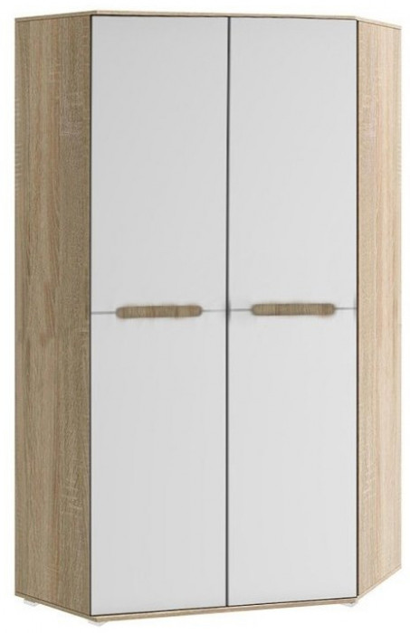 Ким Шкаф угловой универсальный (Дуб Сонома, Графит)