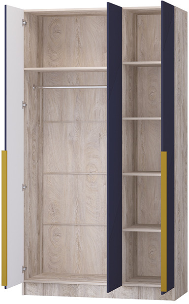 Шкаф Авис 1,2, Дуб эндгрейн/Сапфир