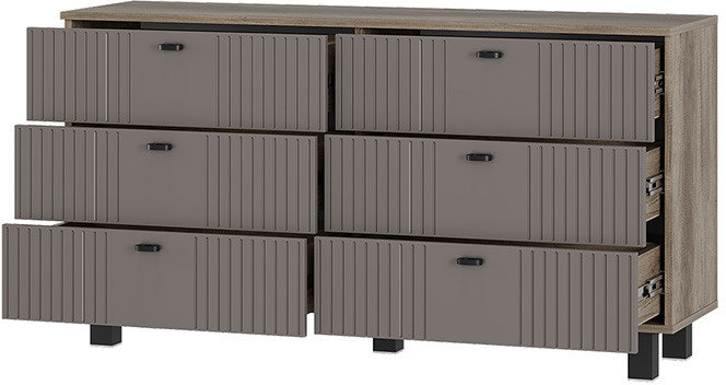 "Олива" КМ-04 комод Дуб каньон/MF14 Муссон софт