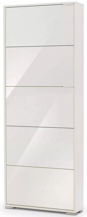 Обувница VIVA 5 Белый/Зеркало