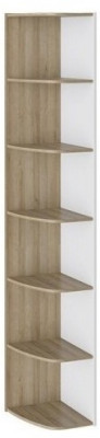 Оксфорд ТД-139.07.24 Стеллаж угловой (Ривьера/Белый)