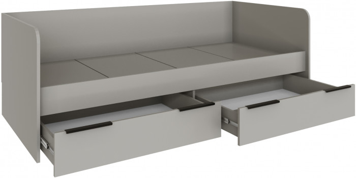 Кровать Мадрид (0,8) с 2-мя ящиками, Кашемир