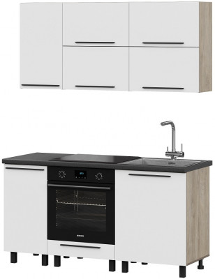 Кухня Этна 1.6 м. Комплект 1, софт вайт