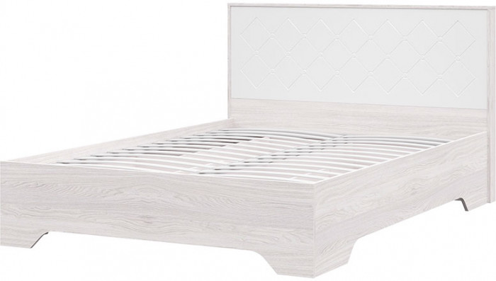 Кровать с подъемником Сальма КР 025 (1482х970х2136) анкор/белый глянец