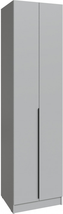 Шкаф Мадрид (0,6) с полками без зеркала, Камень серый