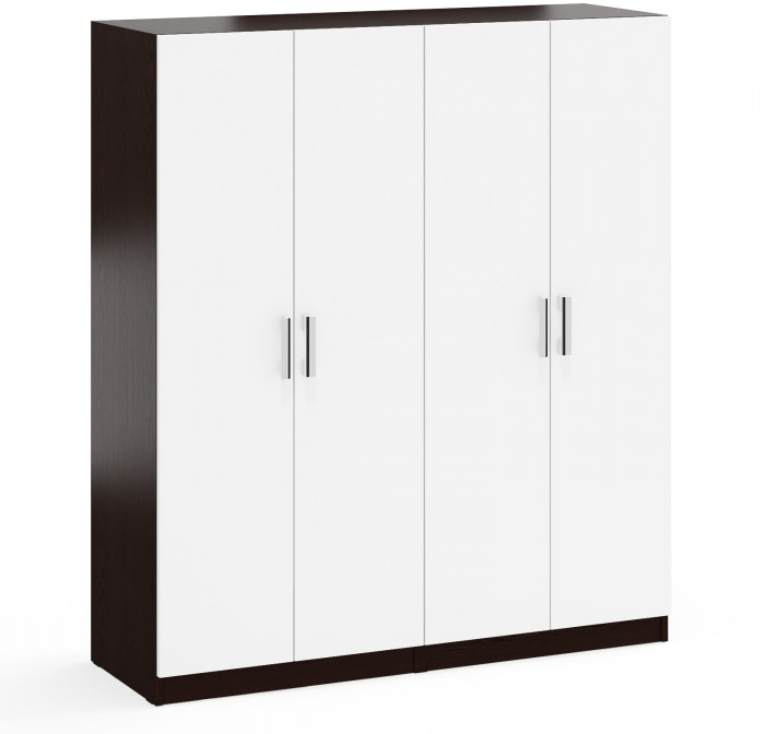 Два Шкафа С-МД-СК9Ш к компьютерному столу С-МД-СК9, цвет венге/белый шагрень, ШхГхВ 140х45х160 см.