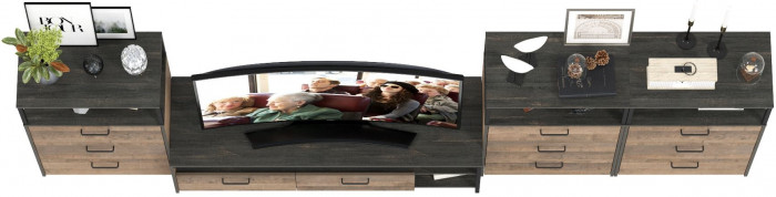 Трувор Гостиная 108, дуб гранж песочный/интра