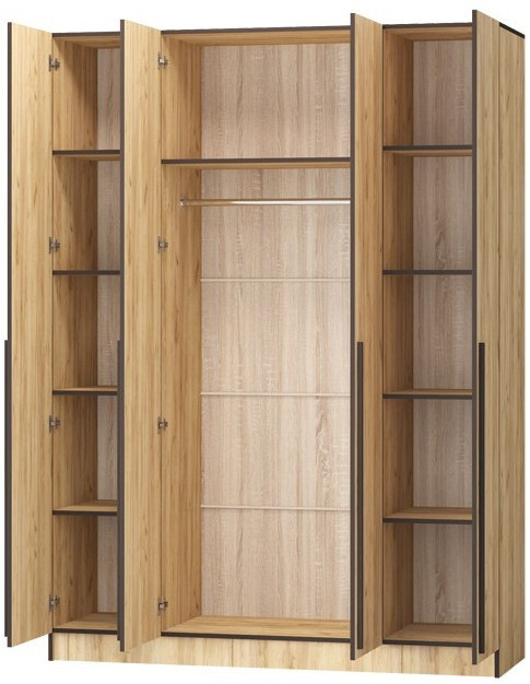 Шкаф Бастион ЛДСП 1,6 (Дуб крафт золотой)