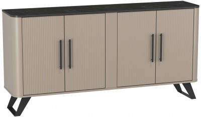 Фиделия комод 76.04 серый камень / мрамор черный